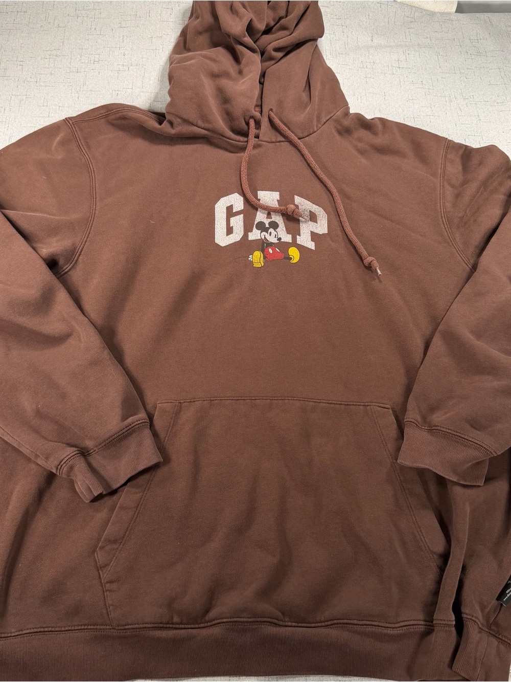 GAP Men's Brown Mickey Graphic Hoodie